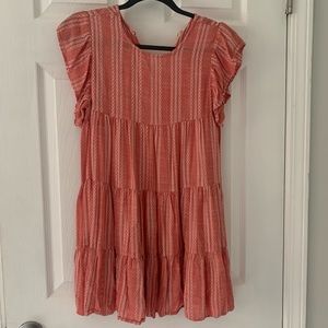 Elan Flowy Ruffle Sleeve Shirt